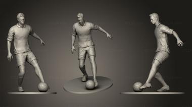 Figurines of people Footballer 02 Footstrike 02 3d model