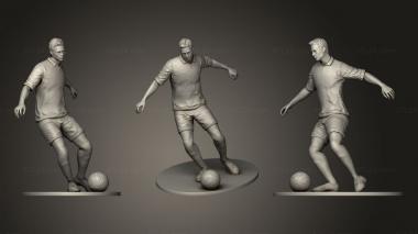 Figurines of people Footballer 02 Footstrike 03 3d model