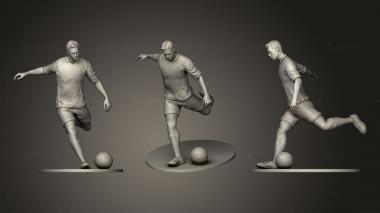 Figurines of people Footballer 02 Footstrike 04 3d model