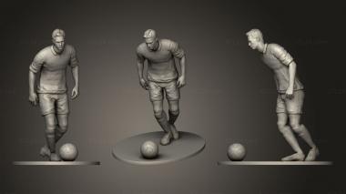 Figurines of people Footballer 02 Prepare To Footstrike 04 3d model