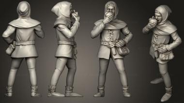 Figurines of people Male Commoner 3d model