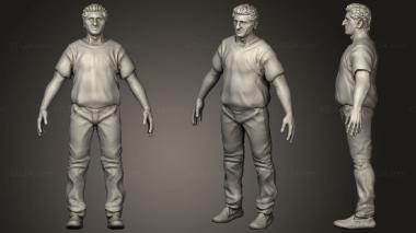 Figurines of people Person whole body 3d model