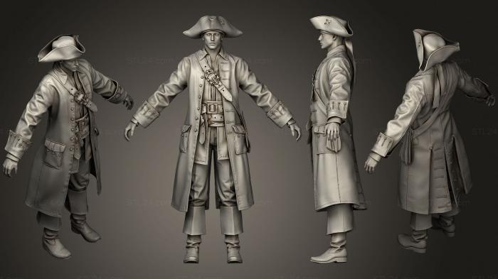 Figurines of people (Realistic Pirate, STKH_0323) 3D models for cnc