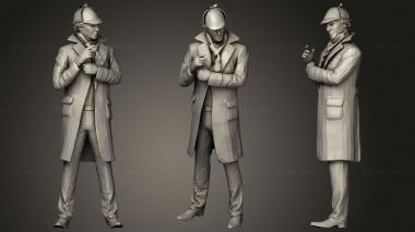 Figurines of people Sherlock holmes 3d model