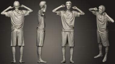 Figurines of people Soccer player 3d model