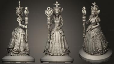 Figurines of people Victorian Steam Punk Queen of Hearts 3d model