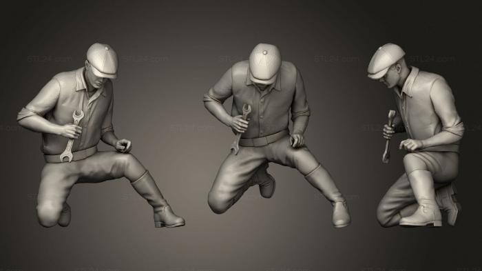 Figurines of people (Workers railway 11, STKH_0347) 3D models for cnc