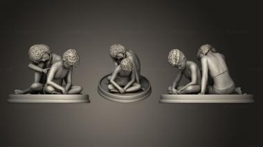 Figurines of people Brother And Sister 3d model