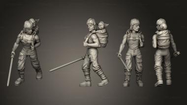 Figurines of people Apprentice 3d model