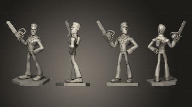 Figurines of people ash 3d model