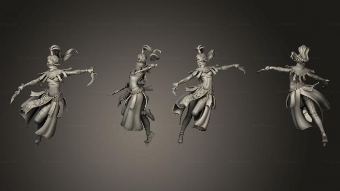Figurines of people (Assassin freescale, STKH_0387) 3D models for cnc