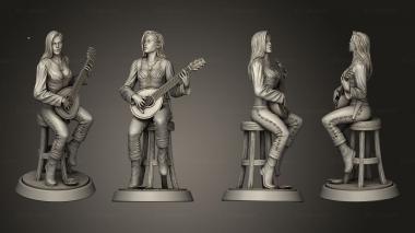 Figurines of people Bard V 3 3d model