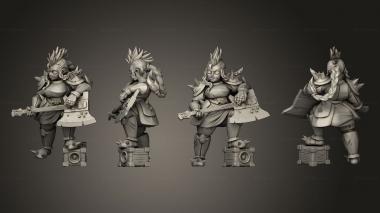Figurines of people Bardic Beatdown Bards Hammer 3d model