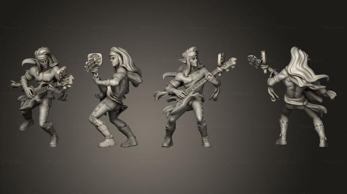 Figurines of people (Bardic Beatdown Bards Syiva Rocker Body 1, STKH_0410) 3D models for cnc