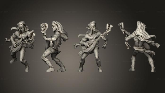 Figurines of people (Bardic Beatdown Bards Syiva Rocker Body 2, STKH_0411) 3D models for cnc