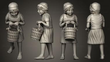 Figurines of people Barnyard 8 Child 3d model