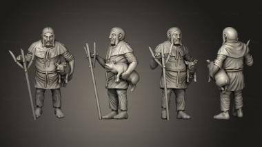 Figurines of people Barnyard 8 Man 3d model
