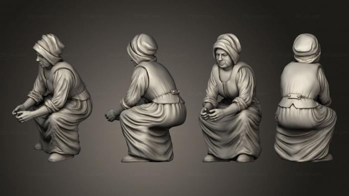 Figurines of people (Barnyard 8 Woman, STKH_0415) 3D models for cnc
