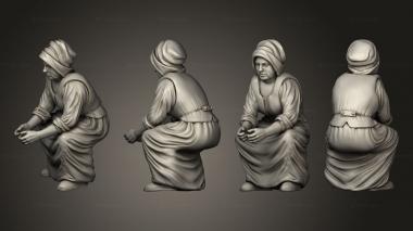 Figurines of people Barnyard 8 Woman 3d model