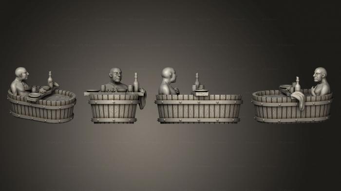 Figurines of people (Bath 5 Man Single, STKH_0416) 3D models for cnc