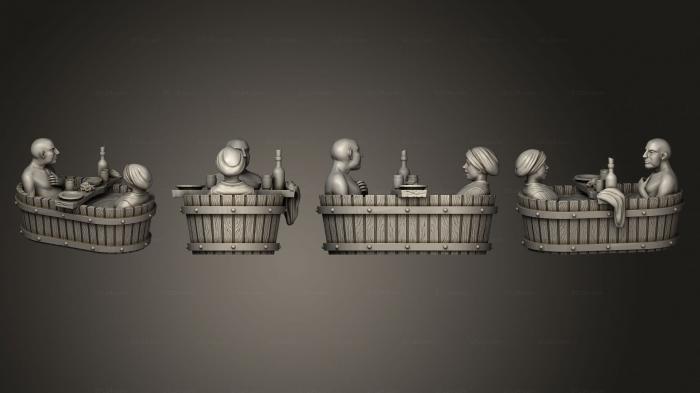 Figurines of people (Bath 5 Pair, STKH_0417) 3D models for cnc