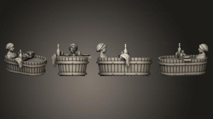 Figurines of people (Bath 5 Woman Single, STKH_0418) 3D models for cnc
