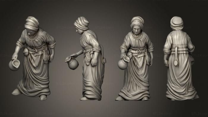 Figurines of people (Bath 5 Woman, STKH_0419) 3D models for cnc