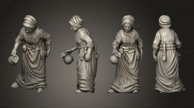Figurines of people Bath 5 Woman 3d model