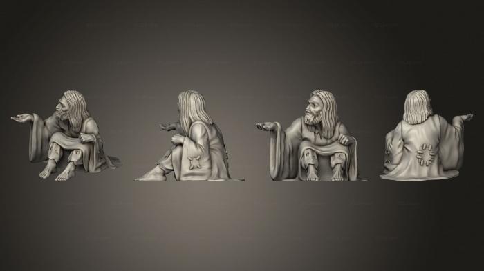 Figurines of people (Beggar, STKH_0420) 3D models for cnc