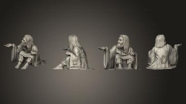 Figurines of people Beggar 3d model
