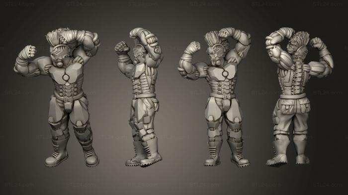 Figurines of people (Characters paulo hogan, STKH_0431) 3D models for cnc