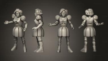 Figurines of people Combat Space Balls 1 3d model
