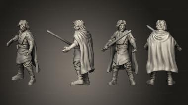 Figurines of people Combat Young Warlock progeny 3d model