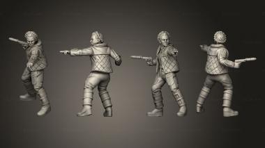 Figurines of people commander cinnabon snow 3d model