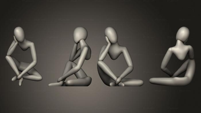 Figurines of people (corpointeiro 3, STKH_0446) 3D models for cnc
