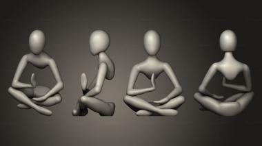 Figurines of people corpointeiro 4 3d model