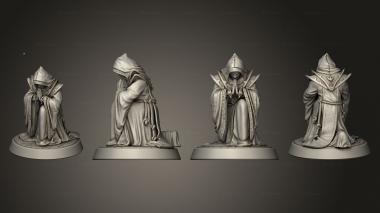 Figurines of people Cult of Hunger Praying 3d model