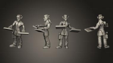 Figurines of people Cyberwars Elven Male Decker 3d model