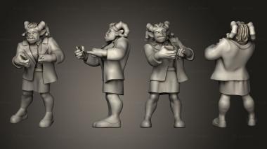 Figurines of people Cyberwars Female Troll Frustrated 3d model