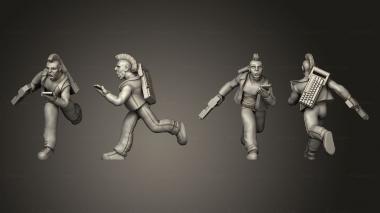 Figurines of people Cyberwars Human Male Decker 3d model