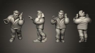 Figurines of people Cyberwars Male Dwarf Arguing Businessman 3d model