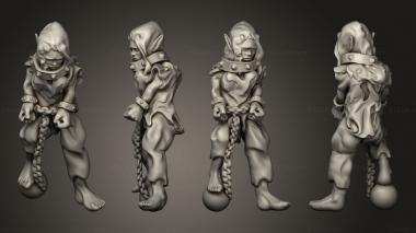 Figurines of people Elf Female Slave Ballnchained 3d model