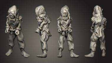 Figurines of people Elf Female Slave Standing 3d model