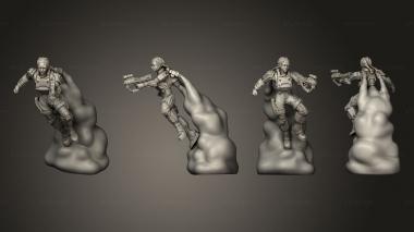 Figurines of people Emiko Assault ist smaller option 3d model