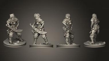 Figurines of people Empire of Scorching Sands Desert Rogue Based 3d model