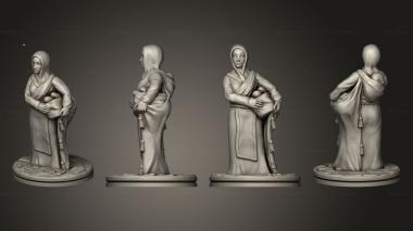 Figurines of people Empire of Scorching Sands Old Woman Based 002 3d model