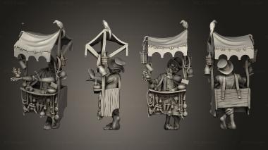 Figurines of people Fat Mouth the Component Merchant 3d model
