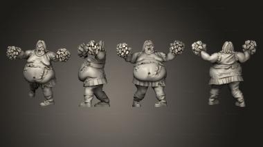 Figurines of people Fatty Cheerleader 3d model