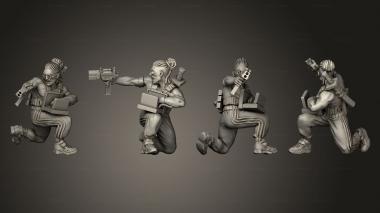 Figurines of people Favela Ninja 3d model