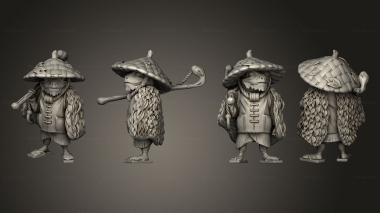 Figurines of people fisherman 2 3d model
